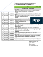 Jadwal Panel Semnas-6 PNL 2022