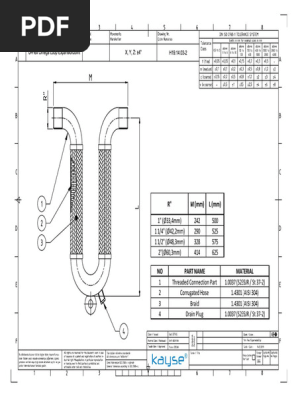 H19.14.03-2 (U-Flex Threaded)-IsO A3 Title Block