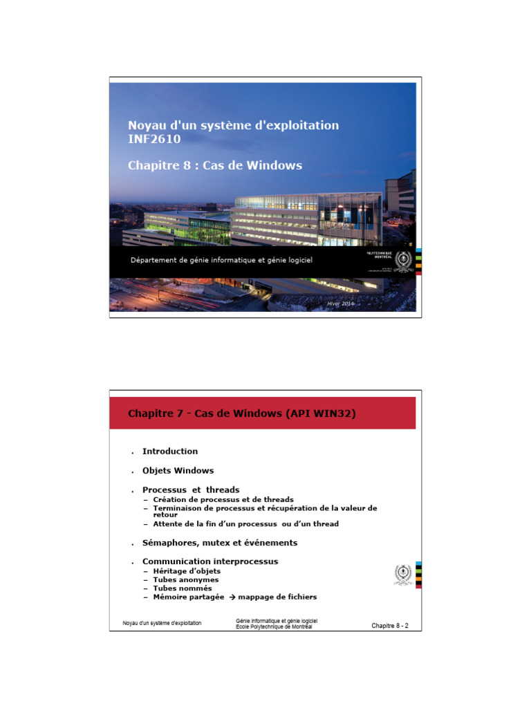 Noyau Windows et API Win32 | PDF | Système d'exploitation | Microsoft ...
