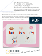 Pink Reading Series Building Words With Objects and Movable Alphabet Print Foresight