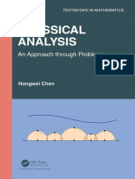 Chen Hongwei Classical Analysis An Approach Through Problems