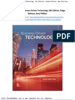 Test Bank For Business Driven Technology 8th Edition Paige Baltzan Amy Phillips