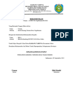 Surat Rekomendasi Karangtaruna Desa Tegaltaman