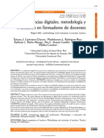 Competencias Digitales, Metodología y Evaluación en Formadores de Docentes