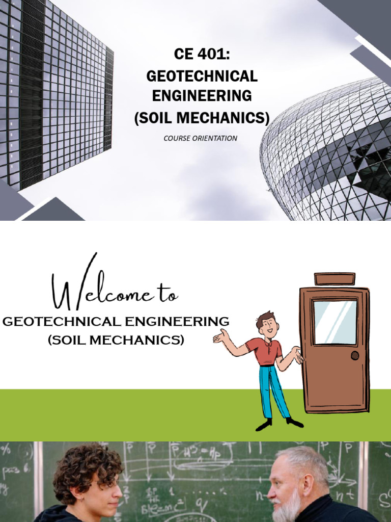 Ce 401 ce31sx soil mechanics course orientation v1 pdf soil