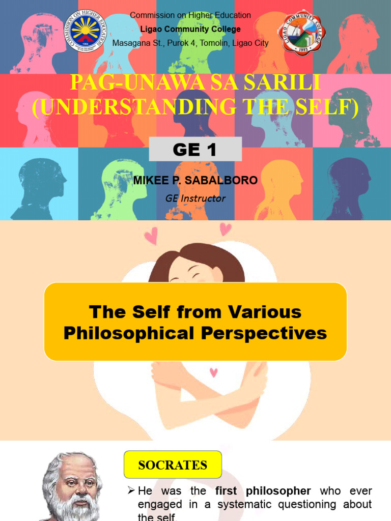 Week1PhilosophicalPerspectives PDF Soul Philosophy Of Self