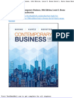 Test Bank For Contemporary Business 18th Edition Louis e Boone David L Kurtz Susan Berston