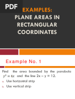 12 Solutions To Plane Areas in Rectangular Coordinates Examples