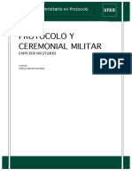 PROTOCOLO Y CEREMONIAL MILITAR. Empleos Militares