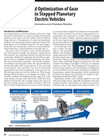 Algorithm Based Optimization of Gear Mesh Efficiency in Stepped Planetary Gear Stages For Electric Vehicles May 2022 Gear Technolopgy