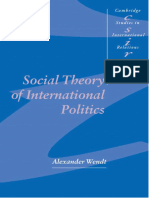 Wendt Social Theory of International Politics PORTUGUES