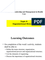 Topic 8-Organizational Structure