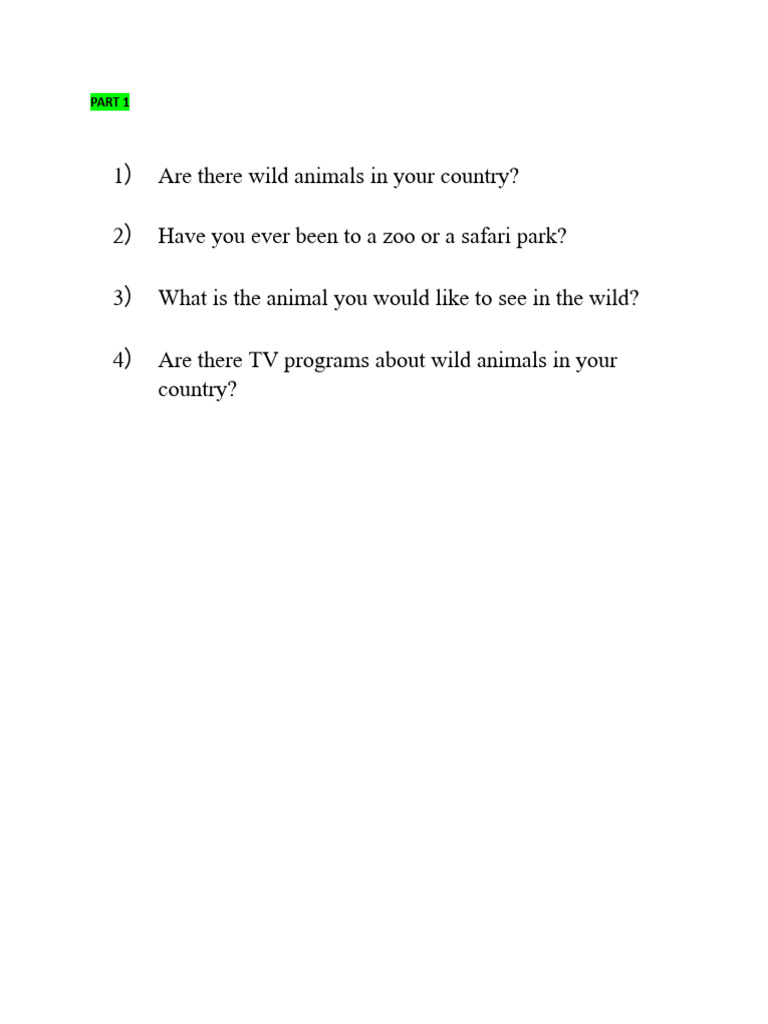 Ielts - Day 5 | PDF | Zoo | Giant Panda