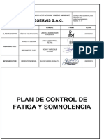 Plan de Prevencion de Fatiga y Somnolencia Bagservis