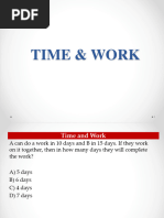 Time and Work