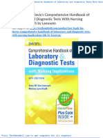 Test Bank For Daviss Comprehensive Handbook of Laboratory and Diagnostic Tests With Nursing Implications 6th by Leeuwen