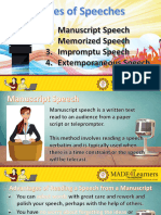 6 - 4 Types of Speeches