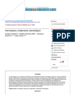 Hemostasia y Tratamiento Odontológico