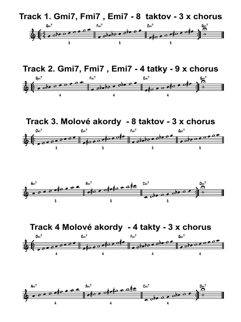 Aebersold 1-Tracky BB - Full Score | PDF | Théorie (échecs) | Échecs