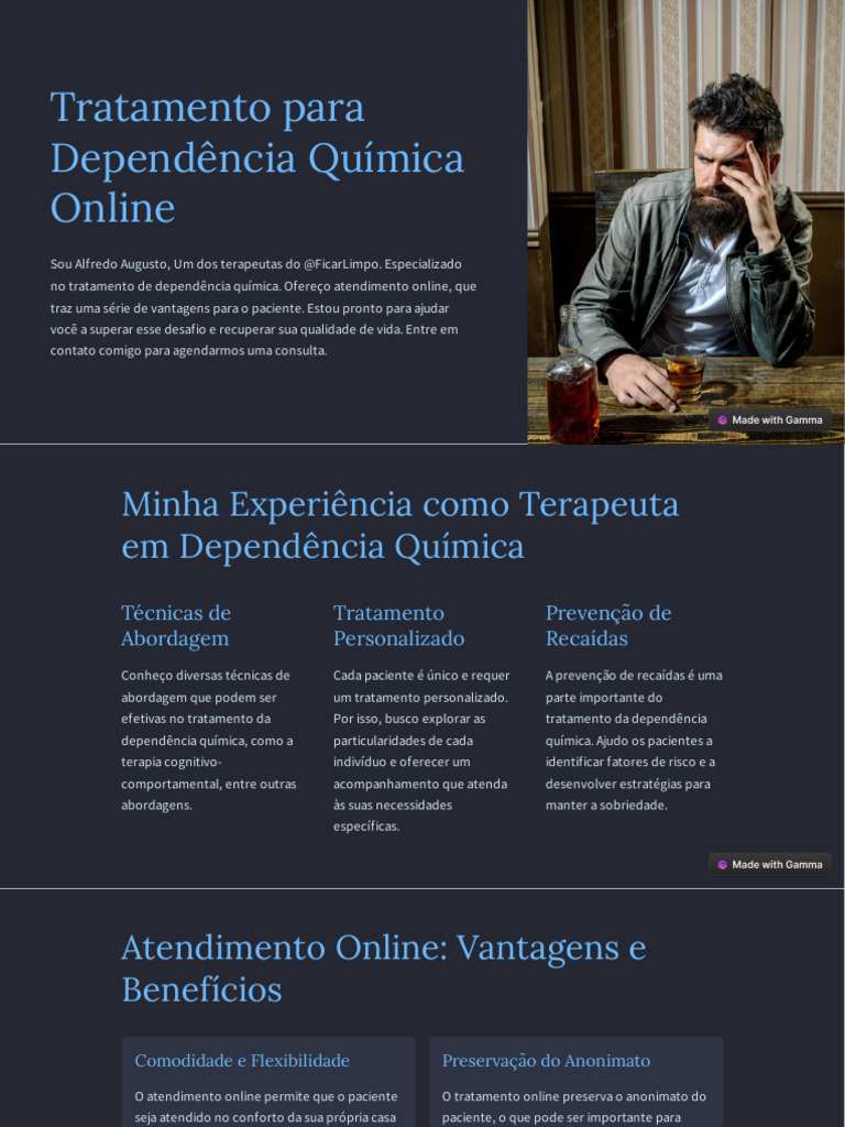 Apostila tratamento da dependência química