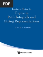 Luiz C L Botelho - Lecture Notes in Topics in Path Integrals and String Representations-World Scientific (2017)