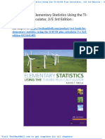 Test Bank For Elementary Statistics Using The Ti 83 84 Plus Calculator 3 e 3rd Edition 0321641485