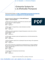 Test Bank For Enterprise Systems For Management 2e Motiwalla Thompson