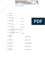 Ecuaciones de Primer Grado