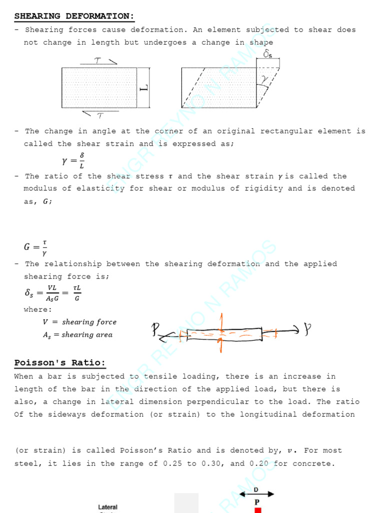 Es 103 - Module 4 - Shearing Deformation | PDF | Deformation ...