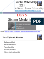 Ders 5 - Sistem Modelleme