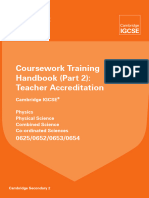 0625 0653 0654 0652 Physics Coursework Training Handbook 2012