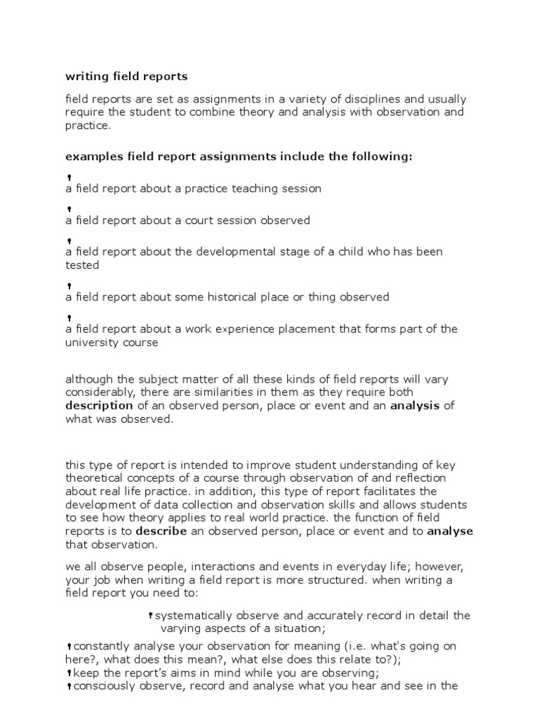 Tourism and leisure management field trip report essay 07 picture