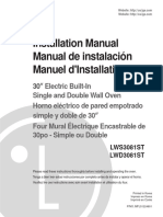 LG Double Oven lwd3081st User Manual