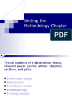 Writing The Methodology Chapter
