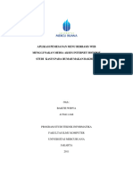 Aplikasi Pemesanan Menu Berbasis Web Menggunakan Media Akses Internet Hotspot Studi Kasus Pada Rumah Makan Bakmi F4