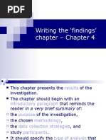 Download Writing the Findings Chapter - Chapter 4 by api-3696879 SN6716801 doc pdf