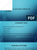 Les 3 - Schemes and Records of Work
