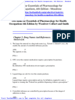 Test Bank For Essentials of Pharmacology For Health Occupations 6th Edition Woodrow