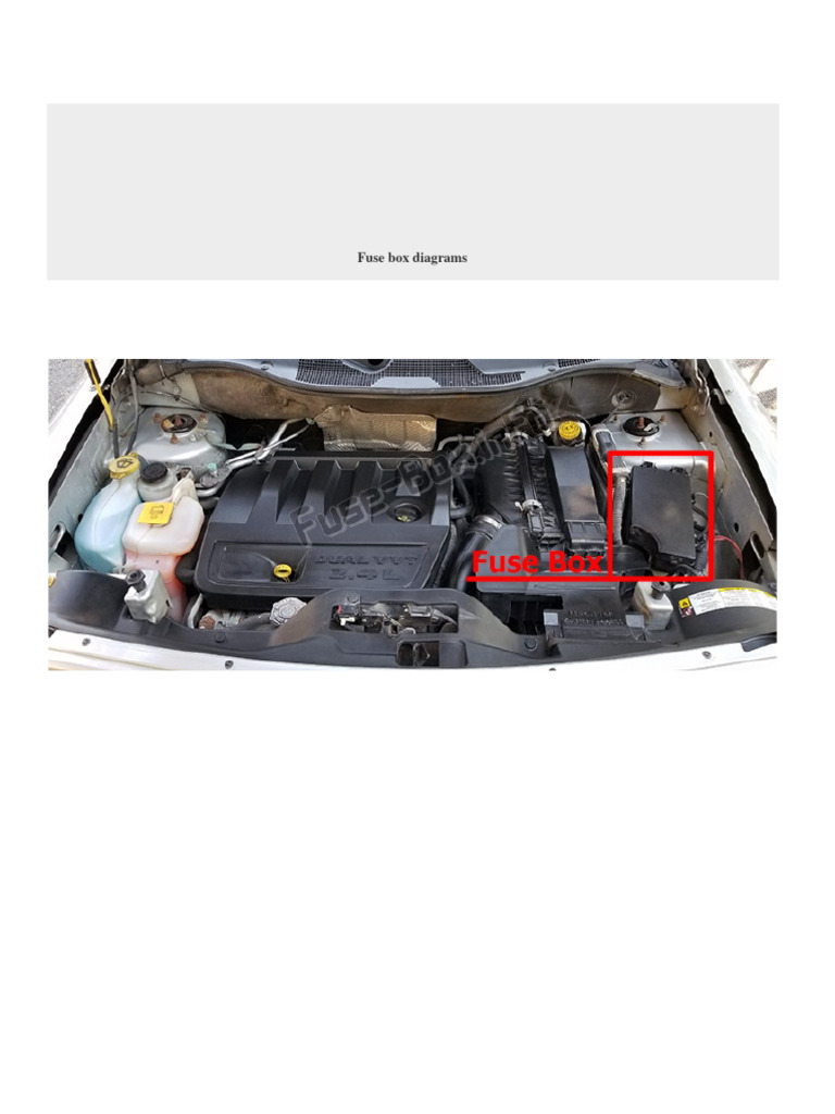 Jeep Patriot Fuse Box Diagrams 2007-2008 | PDF | Components