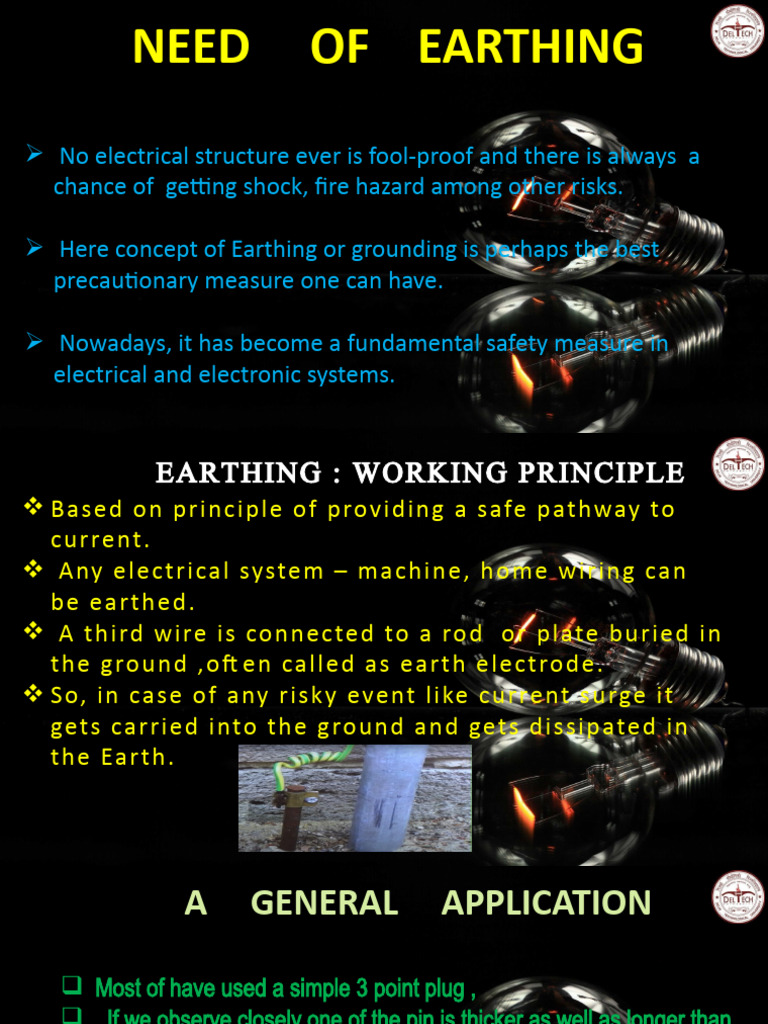 Importance of Earthing in Electrical Safety | PDF
