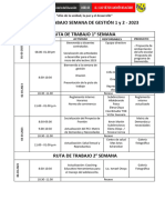 PISTA DE TRABAJO SEMANA DE GESTIÓN 1 y 2 2023