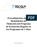 Procedimientos de Titulación 2022-1