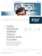 Limba Chineză Pe Înțelesul Tuturor, Inclusiv Al Tău Și-Al Meu. - Tedoo Cu Brad Florescu