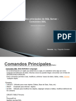 Comandos Principales de SQL Y DDL