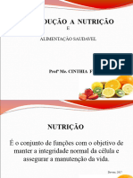 Aula 001 - InTRODUÇÃO Nutrição Enfermagem 2022