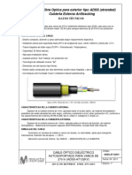 Hoja de Material Cable FO ADSS 270m