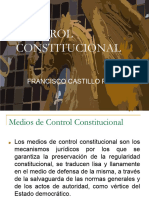 CONTROL CONSTITUCIONAL. Francisco Castillo