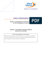 MarocTelecom NoteInformation RachatActions Régularisation - VDEF