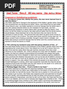 All My Sons 2nd Term 2023