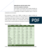 Determinación Del Costo de Capital Tmar